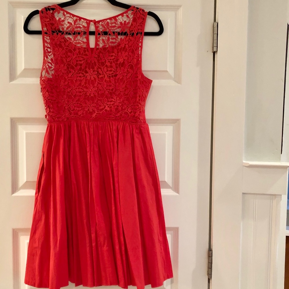 Anthropologie Lace Back Spring Dress